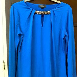 Liz Claiborne career top ( blue )
